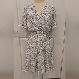 Black And White Floral Dress